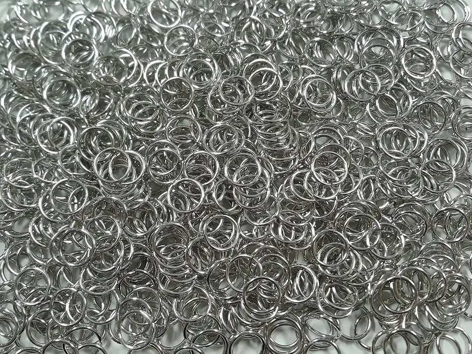 1 Pound Bright Aluminum Chainmail Jump Rings 16G 7/16" ID (2000+ Rings)