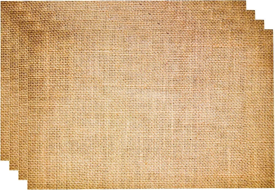 Burlap Paper Placemats, 50 Pack 11 x 17 Inch Disposable Rustic Place Mats