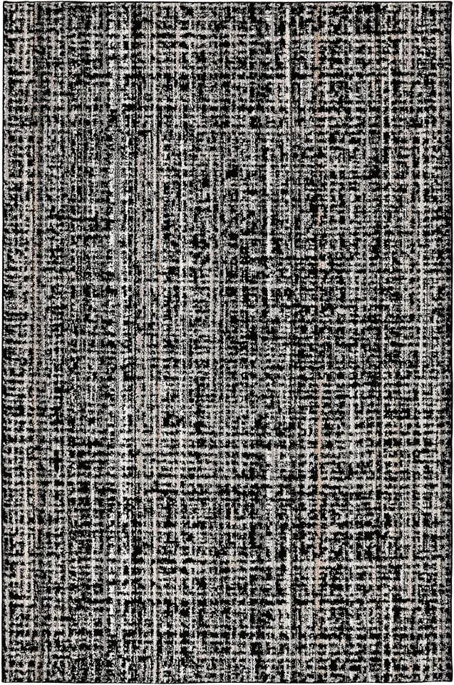 Garland Rug Rumba Indoor Floor Rug Area Rug Black/Earth Tones 6 Ft. X 9Ft. Modern Abstract Area Rug – Soft, Anti-Skid,Carpet for Living Room, Bedroom, Dining Room, Farmhouse, Nursery
