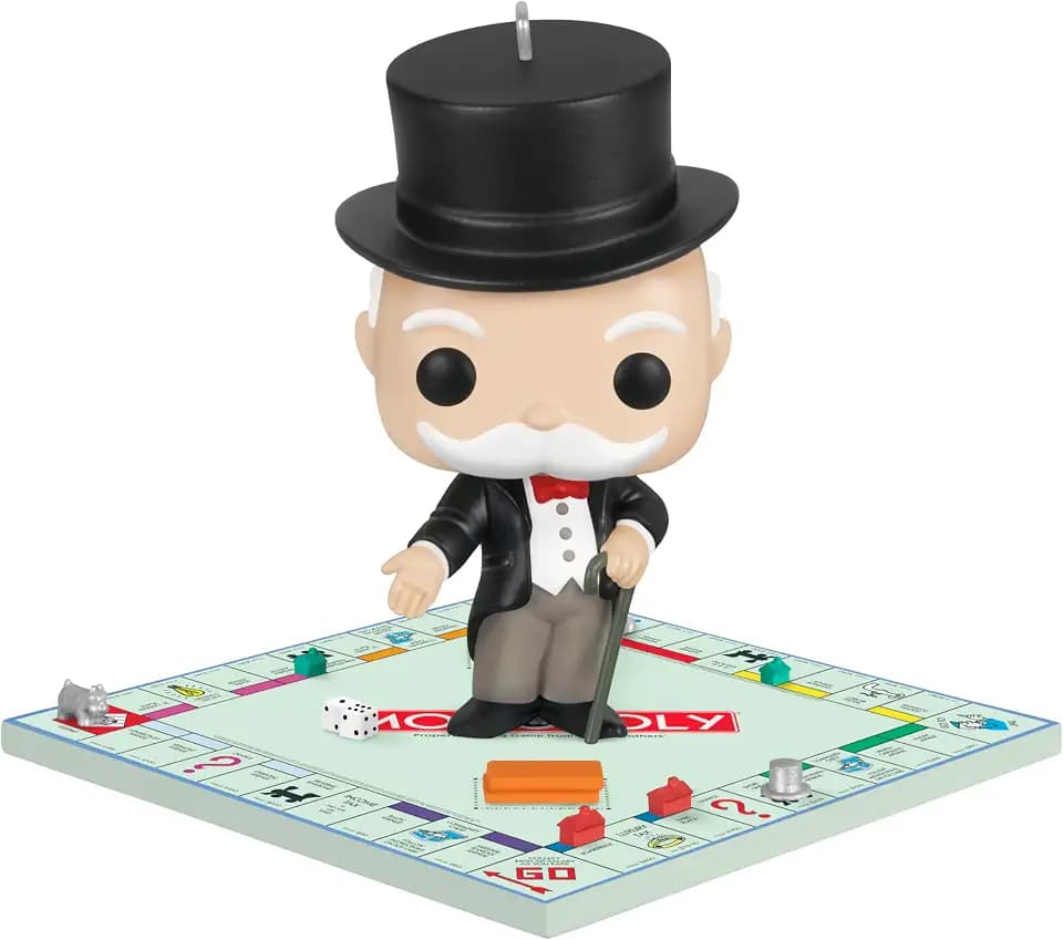 Hallmark Keepsake Christmas Ornament 2024, Monopoly Mr. Monopoly Funko POP!, Family Gifts