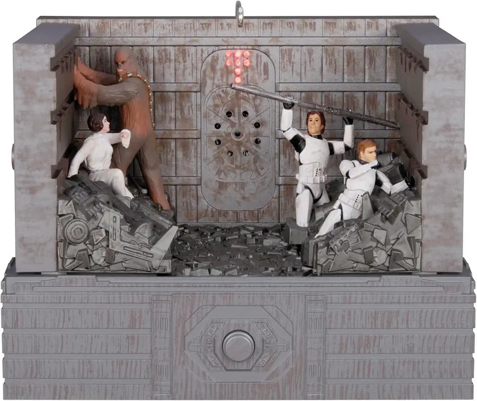 Hallmark Keepsake Christmas Ornament 2024, Star Wars: A New Hope "Shut Down the Garbage Mashers!" With Light, Sound and Motion, Gifts for Star Wars Fans