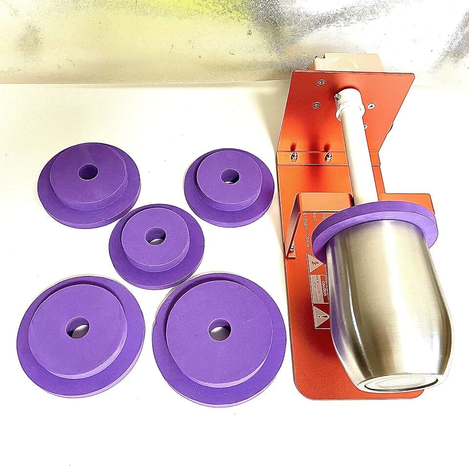 Epoxy Tumbler Protector - 5PCS Shield with Flexible Foam, Paint Spray Shield, Clean Rims, DIY Glitter Epoxy Tumblers - Works with 1/2" PVC Pipe